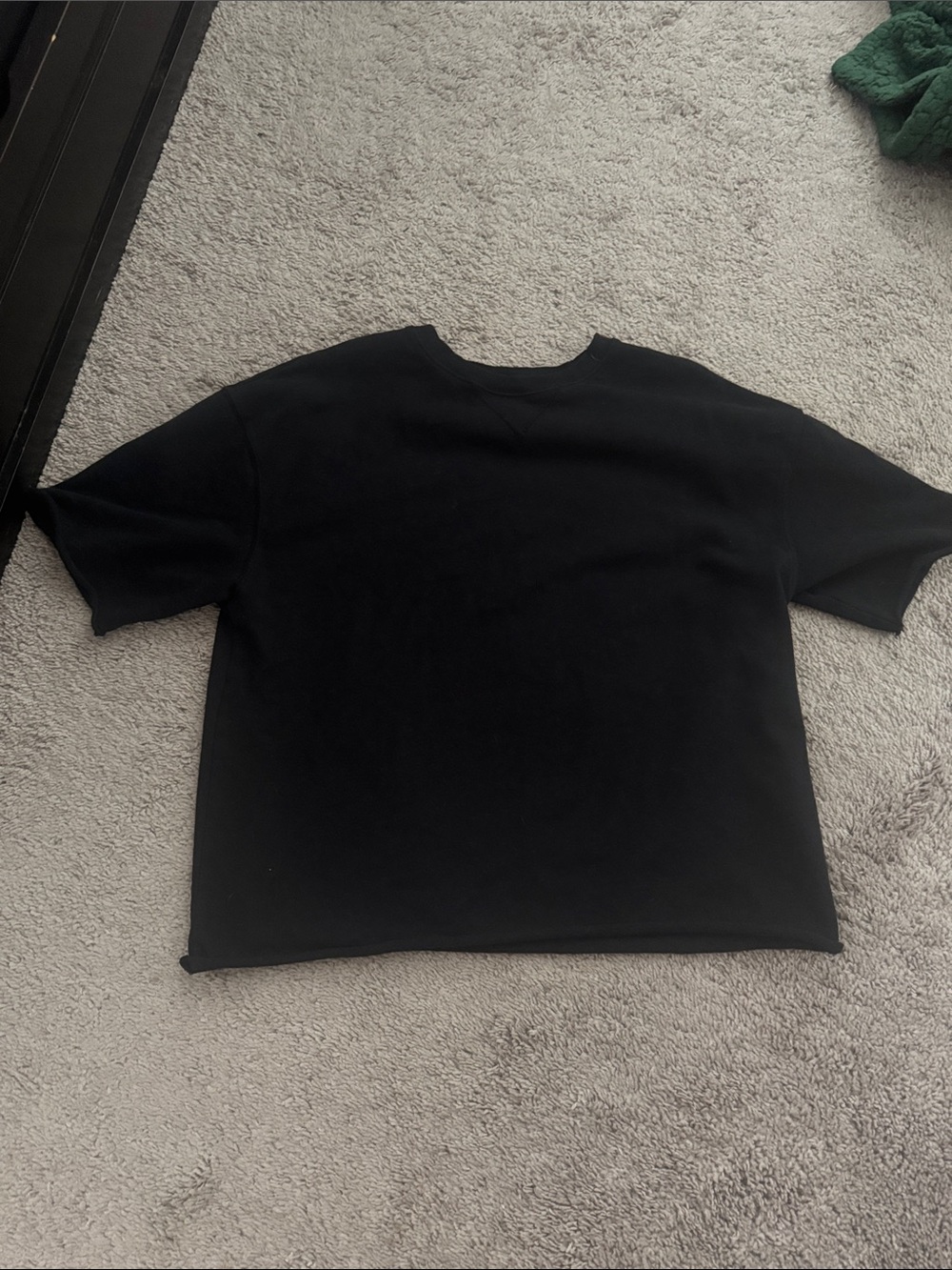 Zara Black Ribbed Crewneck Sweater
